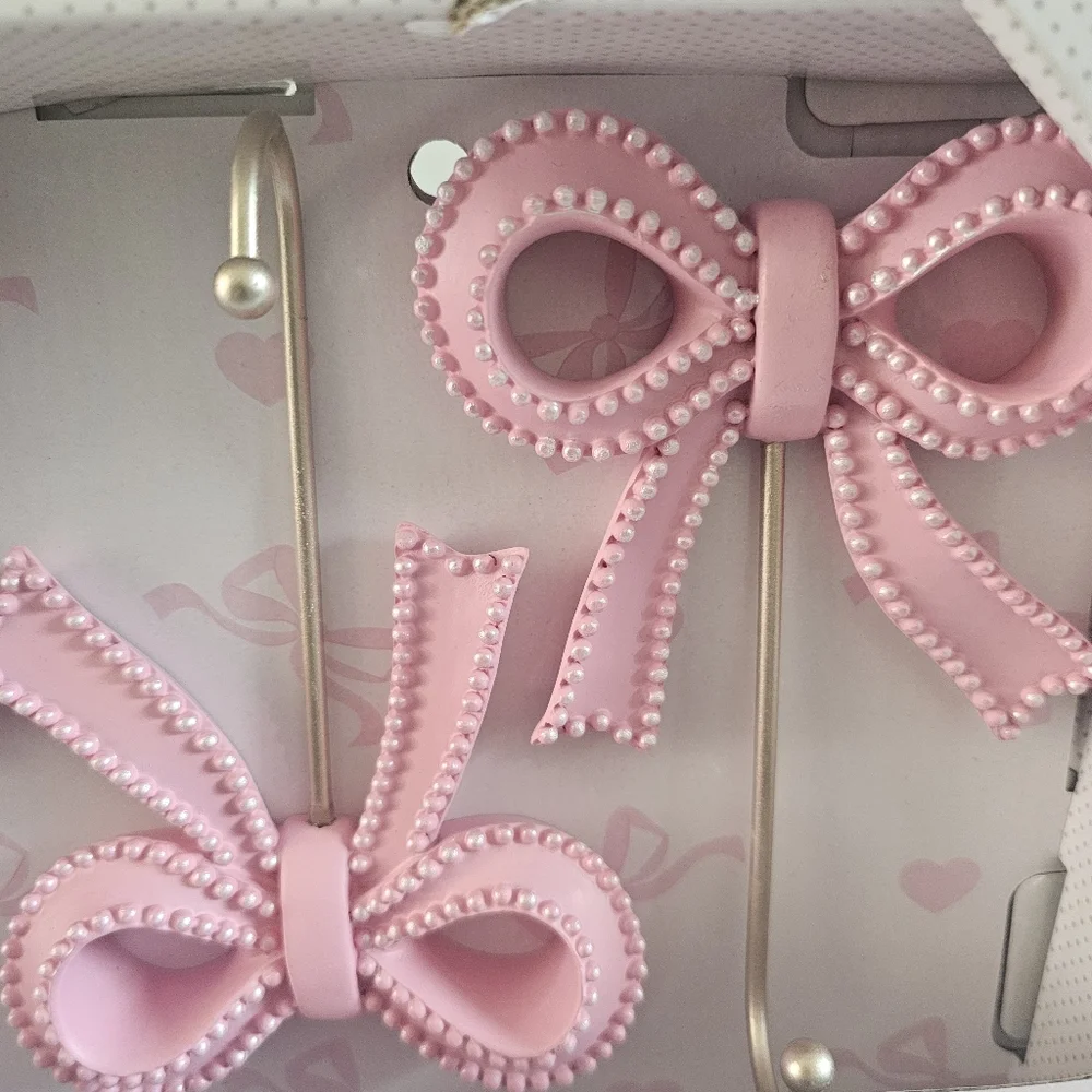 Pink Bow Hook Set New